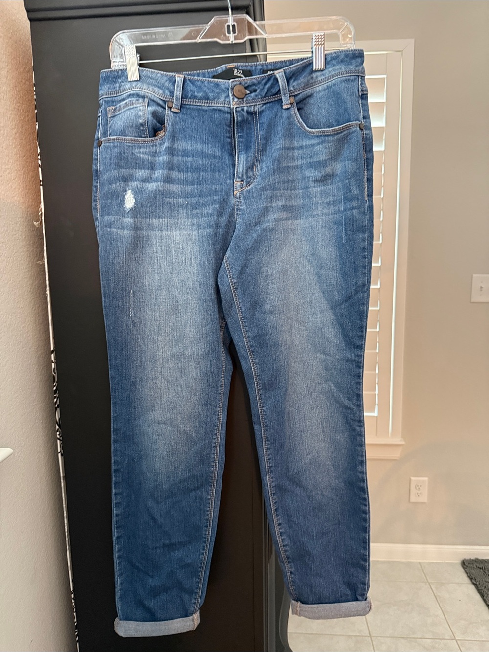 1822 Denim Women’s Boyfriend Jeans - Blue Wash